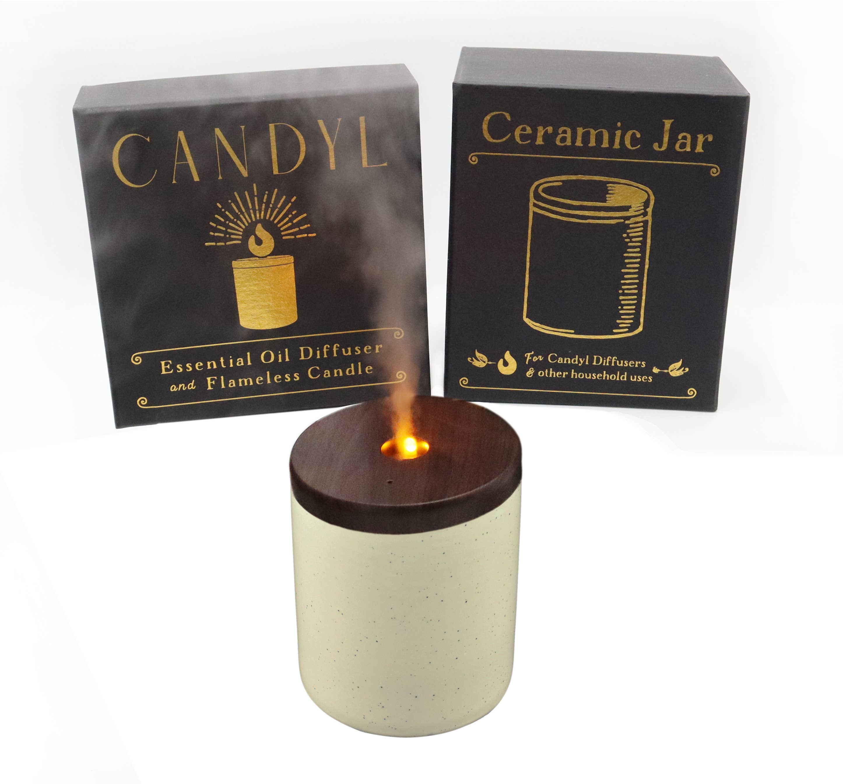 Candyl - Vente Diffuseur électronique - Diffuseur d'Huiles Essentielles Candyl avec Flamme de Lumière de Bougie6