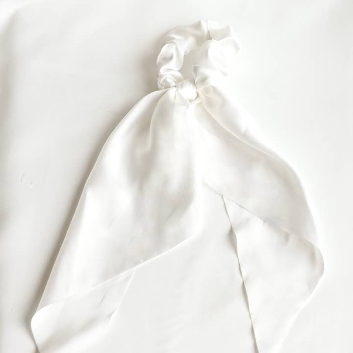 Blueyejewelry - Wholesale Hair Tie - Satin Bow Hair Tie - Satin Ruffled Ribbon Hair Tie 6