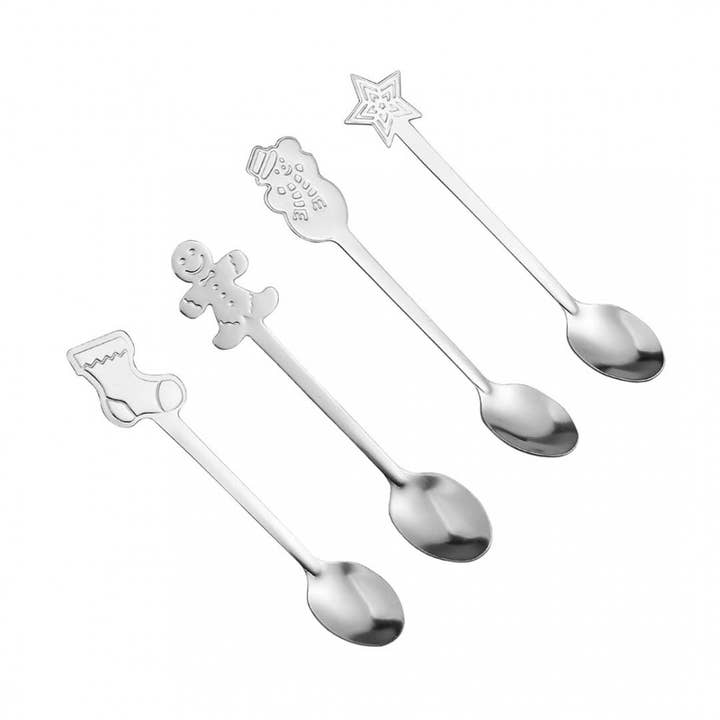 Silver snow spoons - set of 4 for wholesale by AULICA