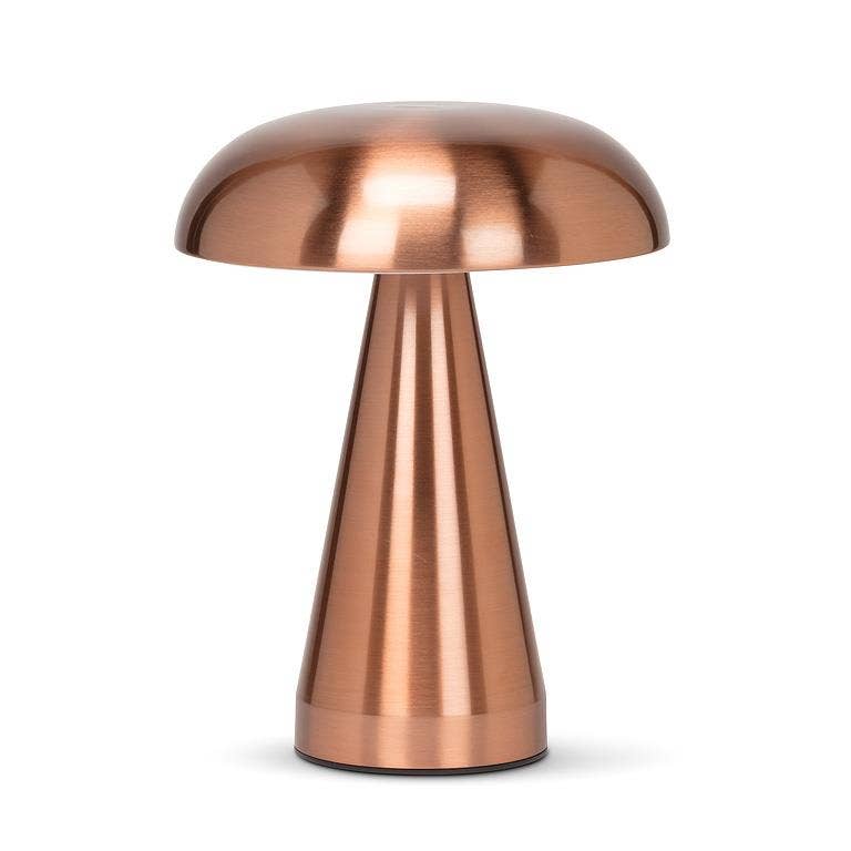 Abbott - Wholesale Accent/Desk Lamp - Metallic Mushroom LED Table Light-8"H-Rose Gold1