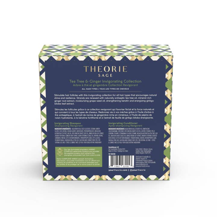 THEORIE - Wholesale Shampoo & conditioner set - Tea Tree & Ginger Invigorating Shampoo & Conditioner Travel Set2