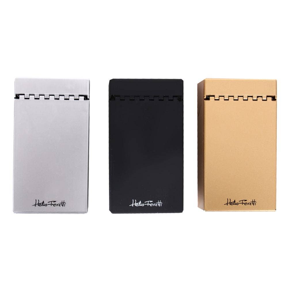 Helio Ferretti - Wholesale Humidor/Cigar Accessory - LONG METAL CIGARRETTE CASES HF2