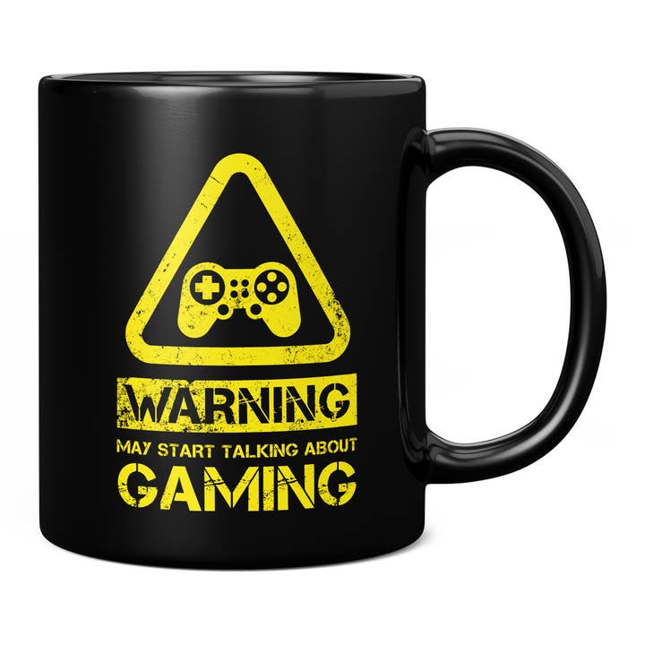 Mug Monster - Vente Tasse à café - Mug Gaming - Warning May Start Talking About Gaming