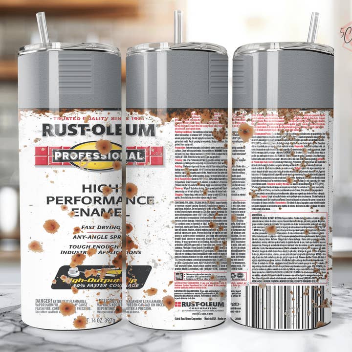 5C's Wholesale - Wholesale Insulated Mug/Tumbler - Spray Paint Grey Tumbler