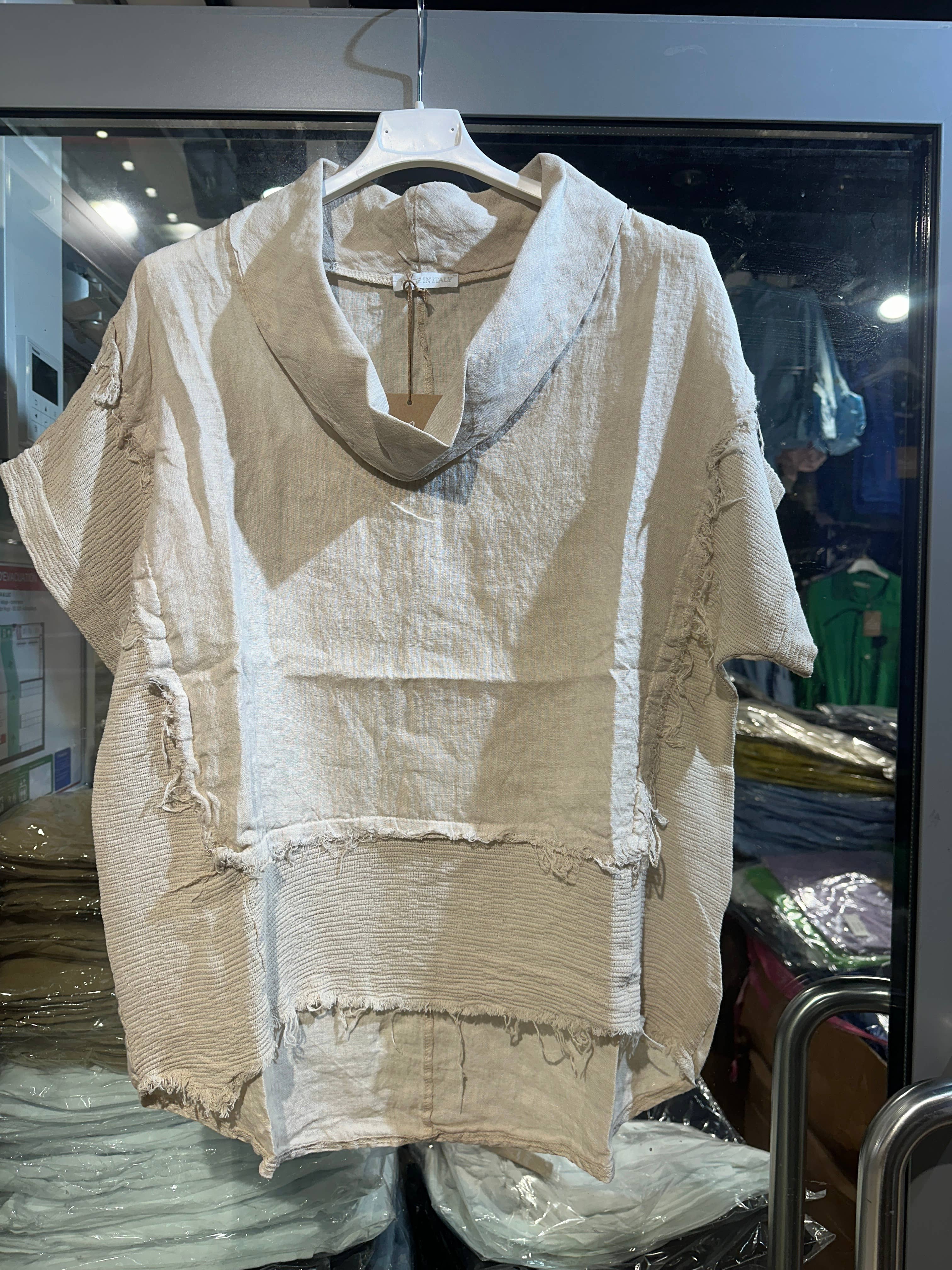 LÉA & LUC – Großhandel Bluse – Damen – 100 % Leinenbluse REF. 462316