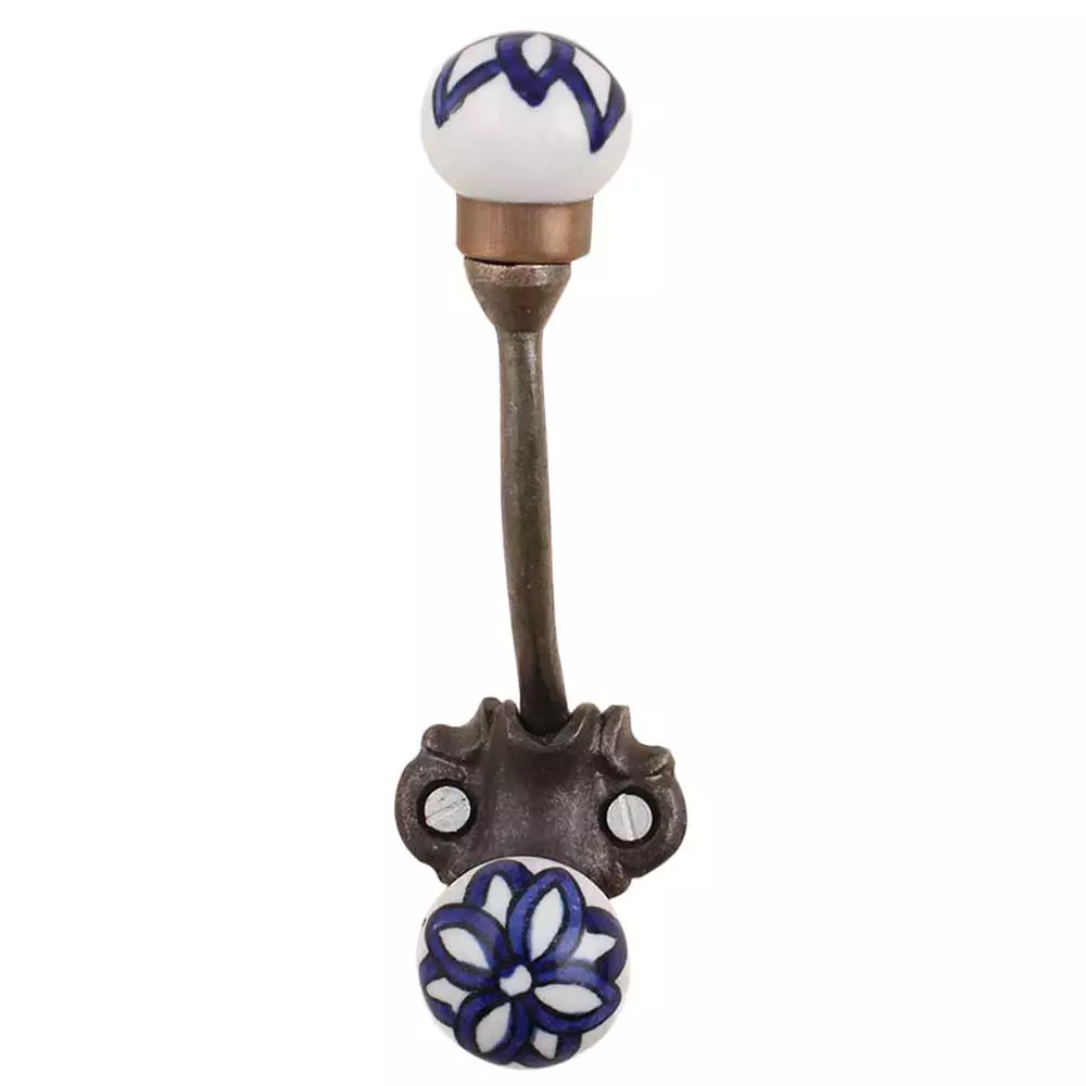 12 Piece Blue Wall Hooks Strong Boho Key Holder for wholesale on Faire0