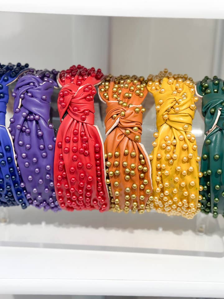 Game Day: Pearl Headbands 3pk for wholesale by The Sandy Pearls