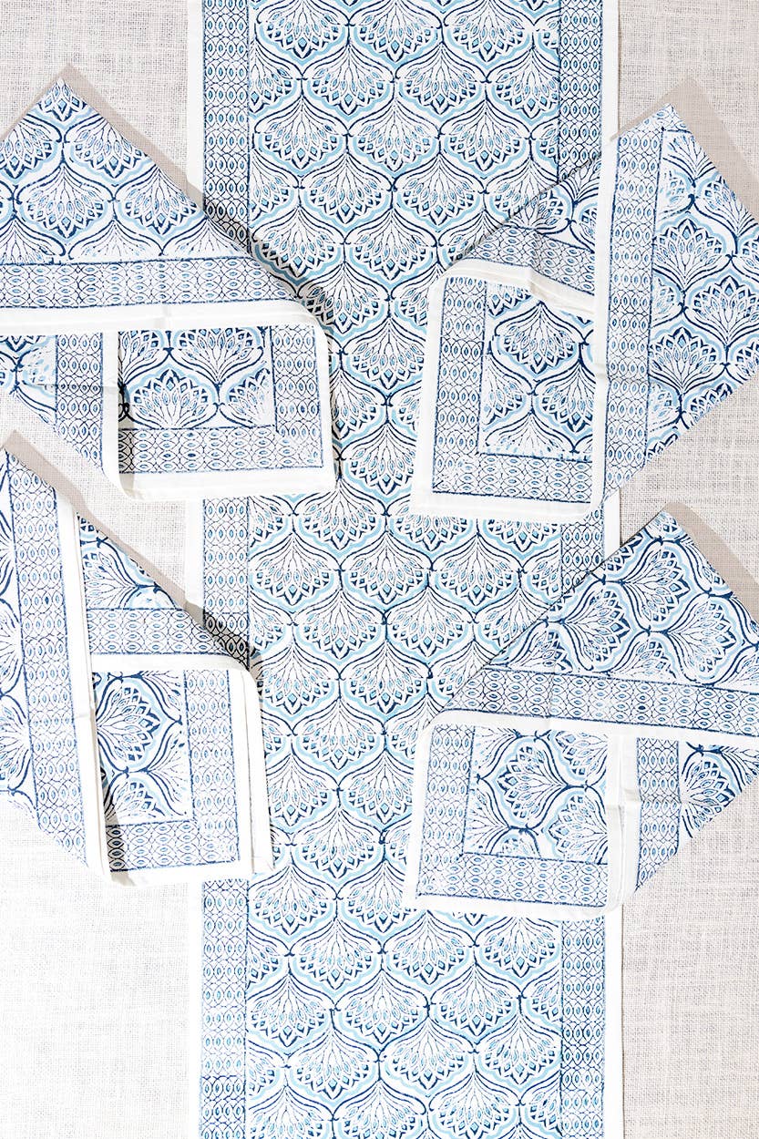 Sevya Handmade - Wholesale Table Runner - Blue Lotus Table Runner7