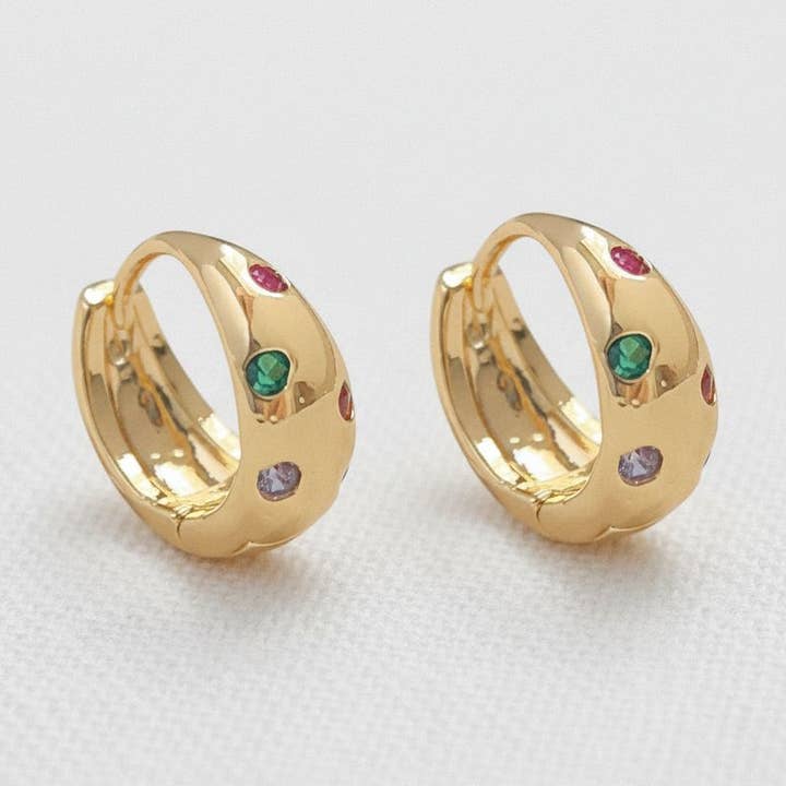 Vintage-inspirerade chica örhängen med hängande ädelstenar för wholesale av Ellemadera