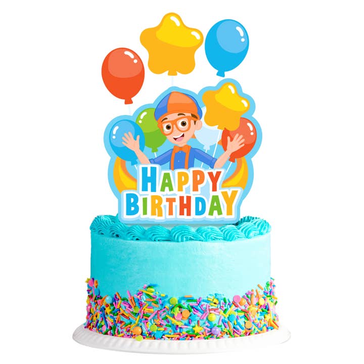 Blippi Birthday Cake Topper - Blippi Party Supplies for wholesale by Treasures Gifted