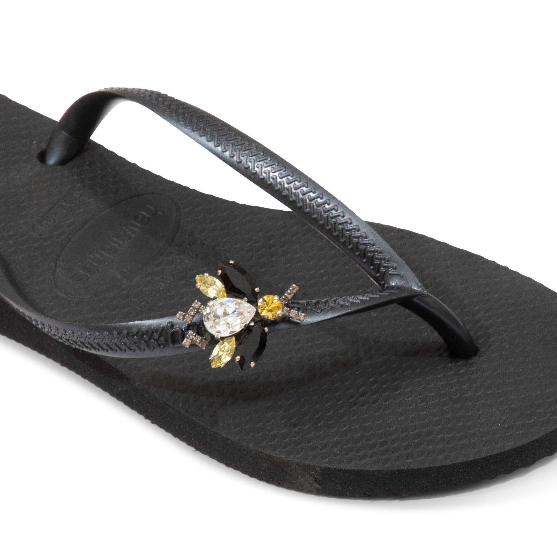 Zwart Slippers met blauwe ogen voor groothandel op Faire1