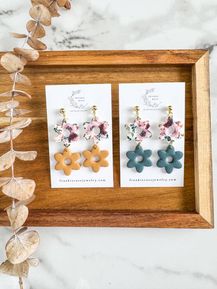 Double Daisies for wholesale by Frankie Rose Jewelry