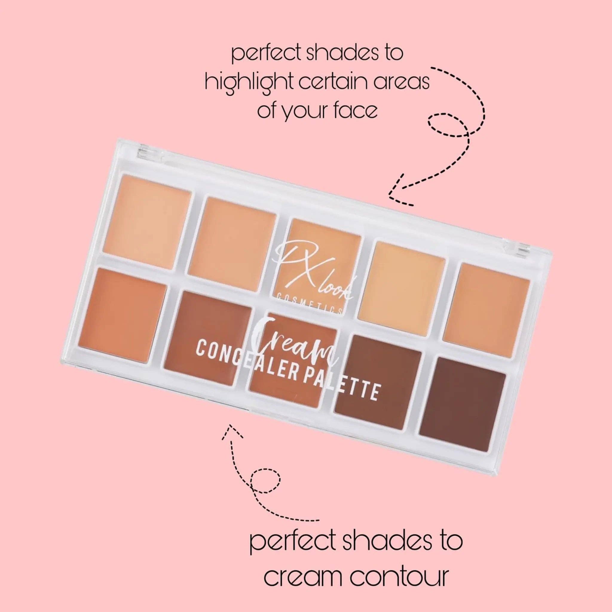 Efon International Corp. – wholesale Face concealer – 10 Versatile Shades Best seamless Cream Concealer Palette4