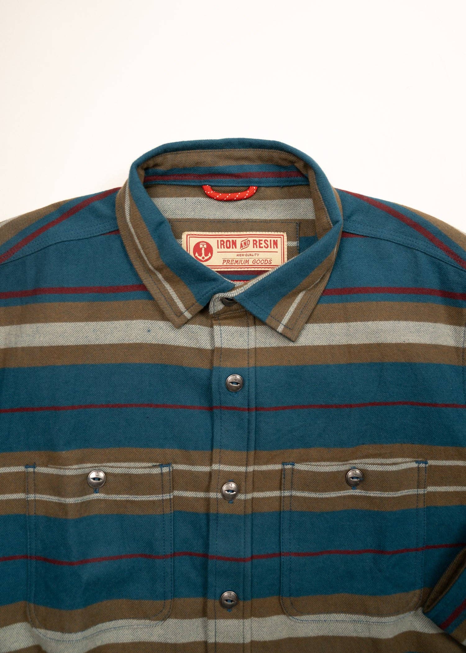 bleu Chemise Frontier en twill en vente sur Faire6