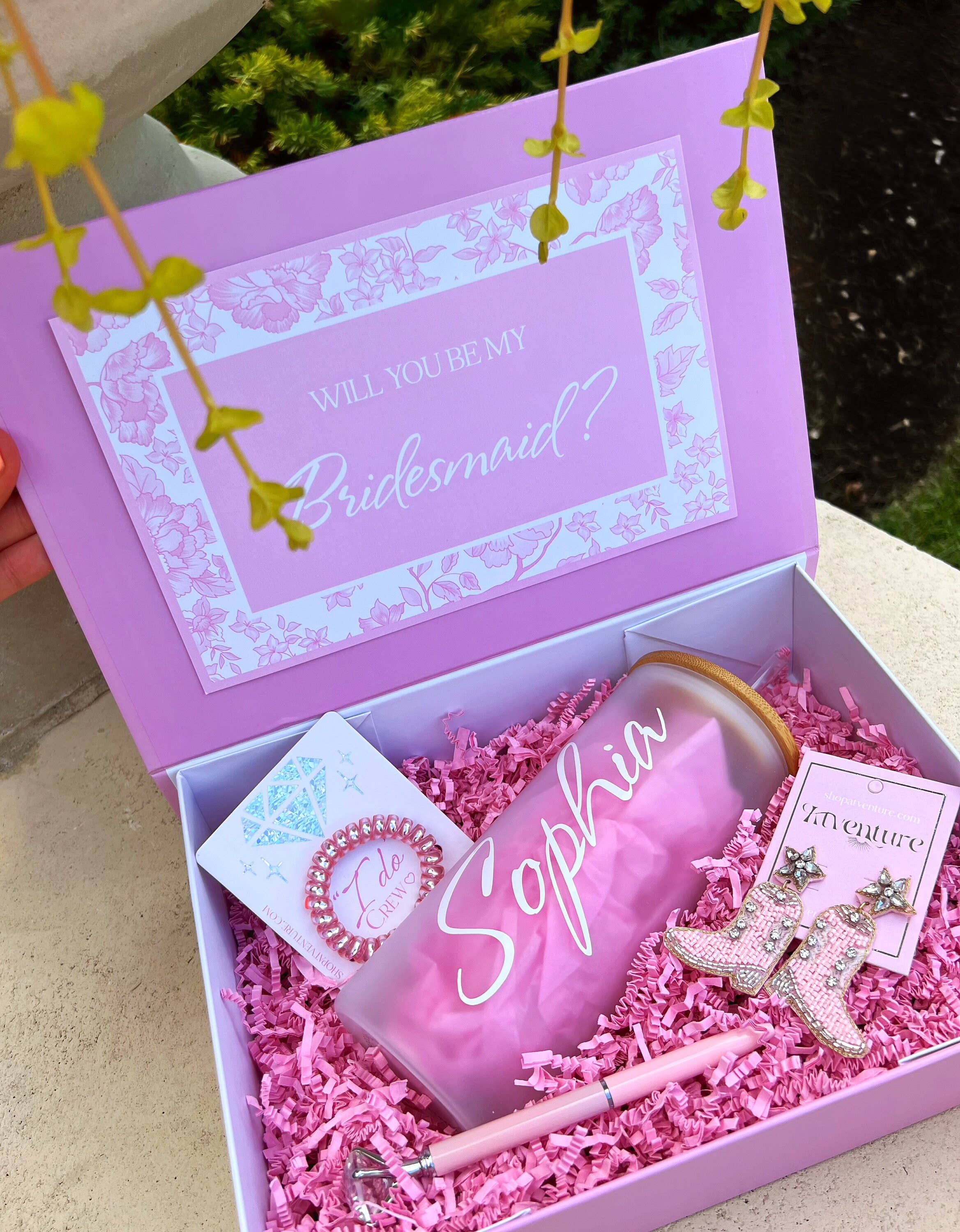 Atventure - Wholesale Gift Bag - Blush Pink Bridesmaid Proposal Box1