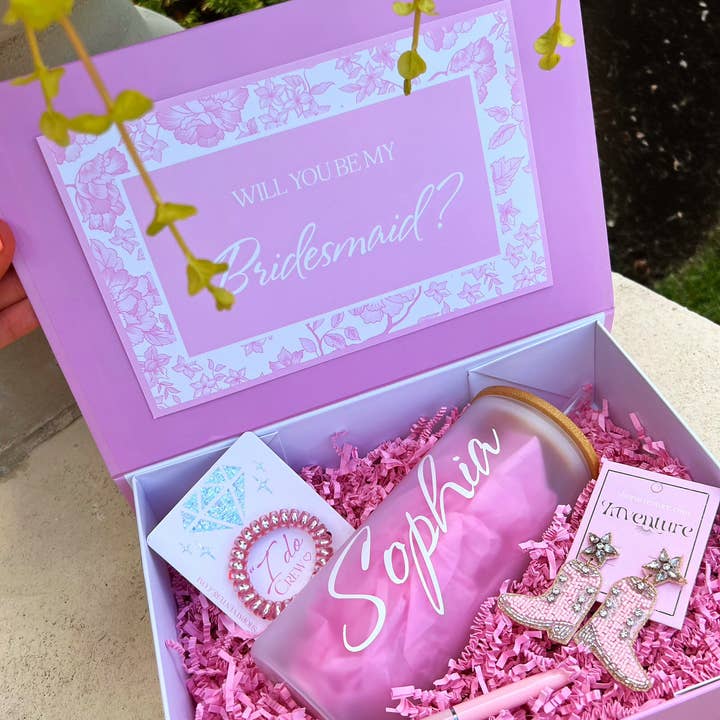 Atventure - Wholesale Gift Bag - Blush Pink Bridesmaid Proposal Box1