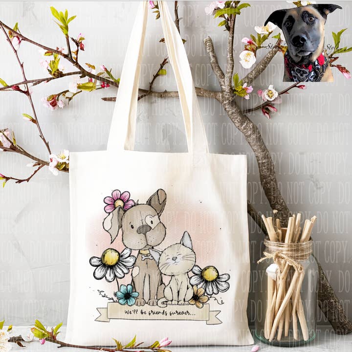 Storms Style - Wholesale Tote bag – Unisex - Dog & Cat Friends Tote Bag - 4 designs - can be personalised3