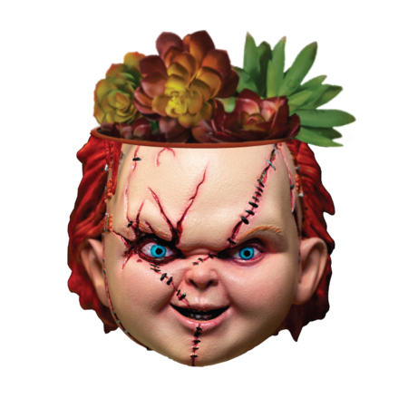 Silver Buffalo - Wholesale Planter Box - Chucky Face Mini Ceramic Planter0
