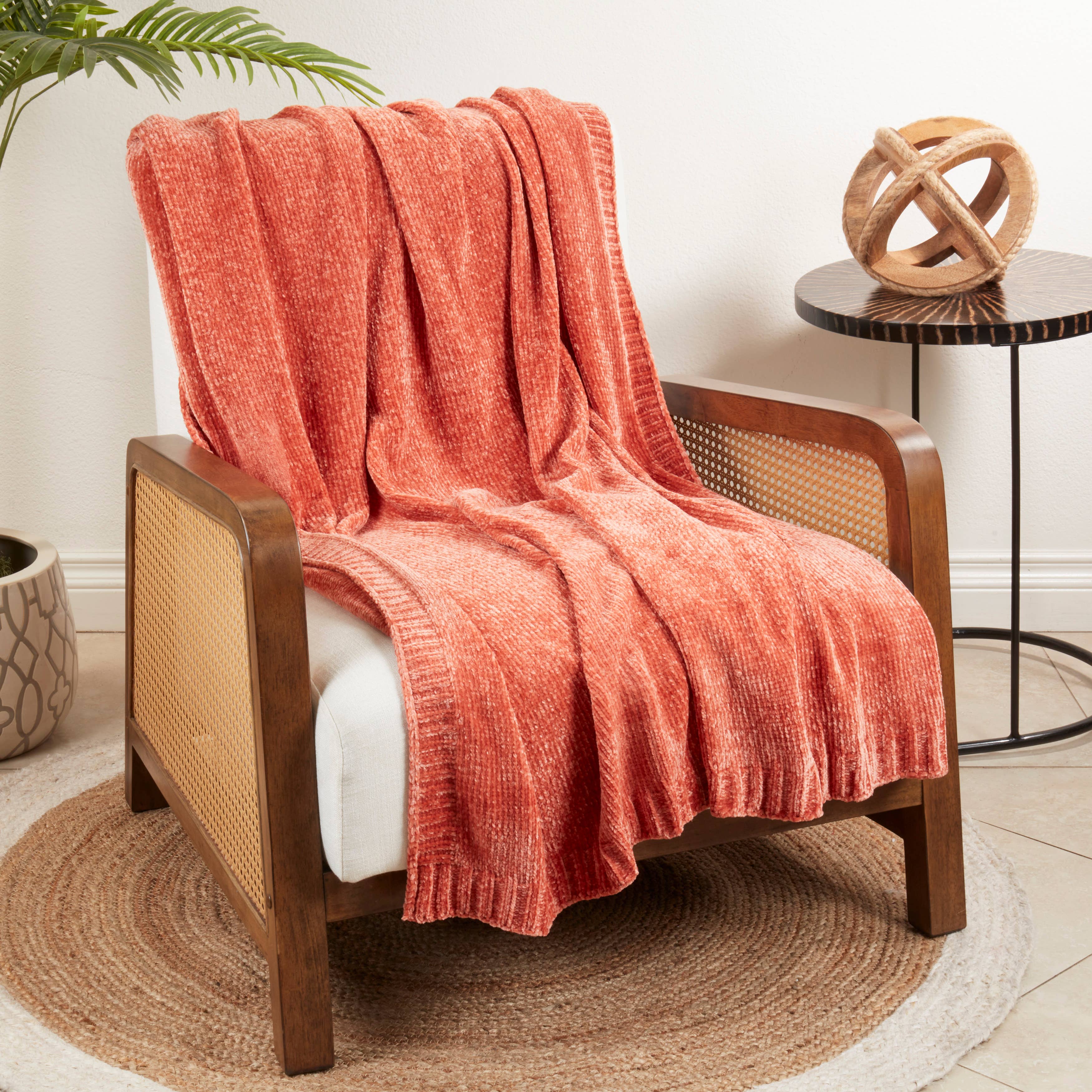 Saro Lifestyle - Wholesale Throw blanket - Warmth of Chenille Knit Throw5