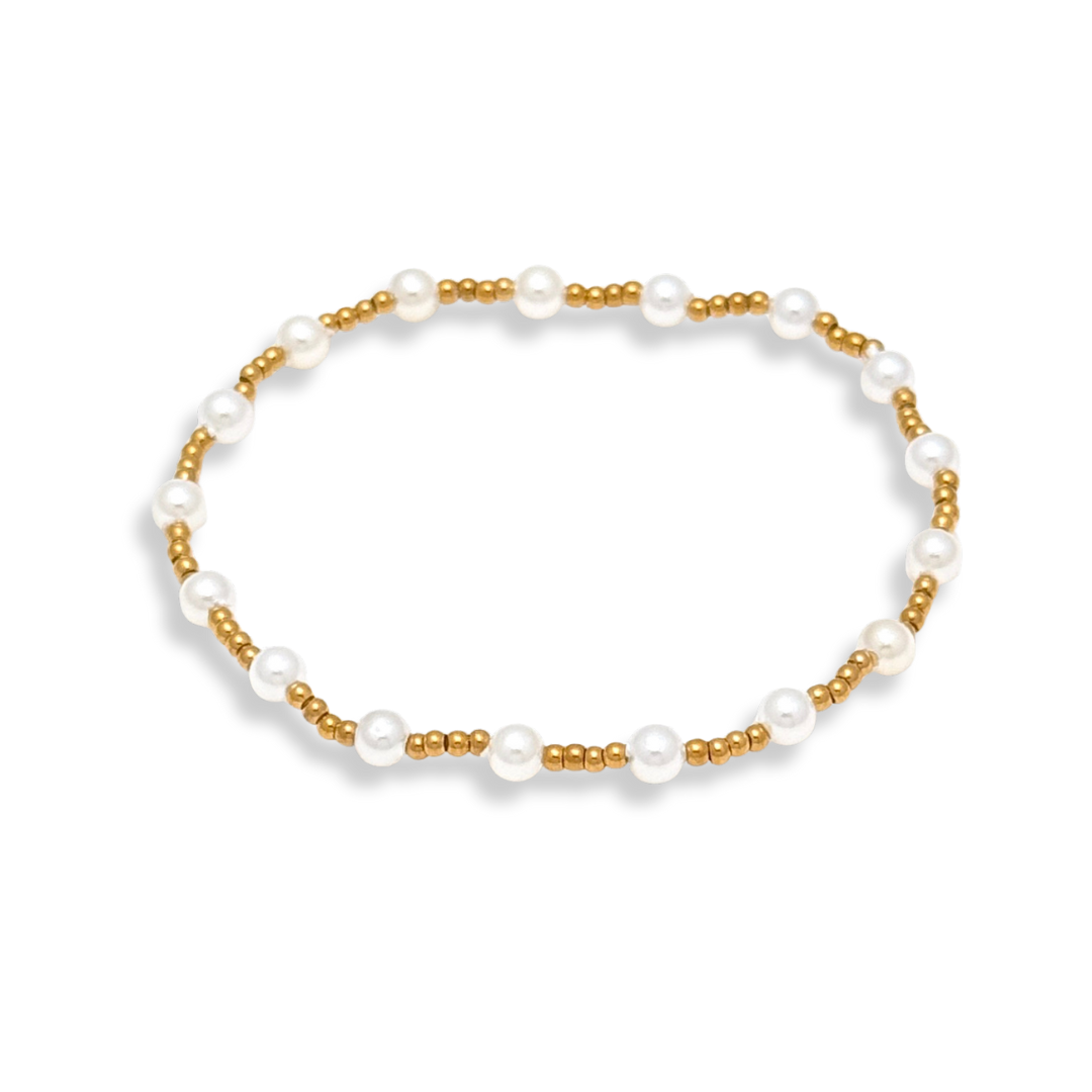 Savvy Bling - Vente Bracelet de perles - Bracelets en perles de perles et d'or étanches27