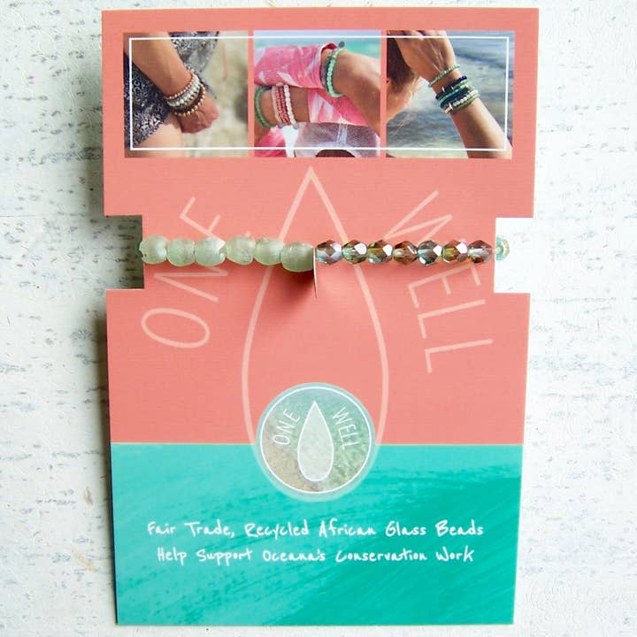 Pulsera elástica One Well - Anémona de mar para venta al por mayor de Jo Bird Jewelry