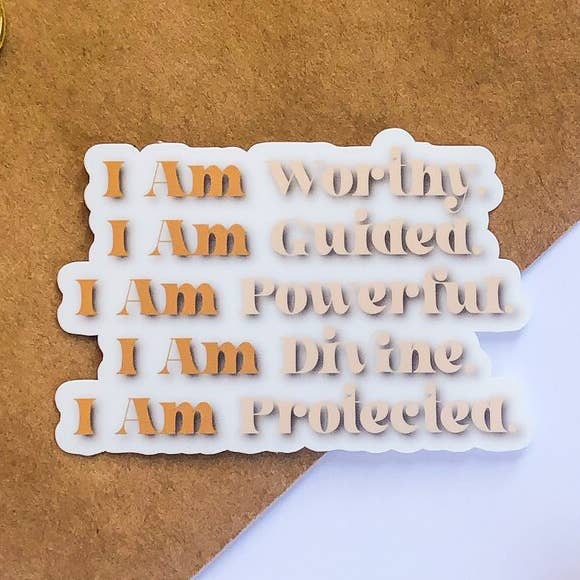 Adaeze and Company LLC - Wholesale Sticker - Daily Affirmations Vinyl Sticker0