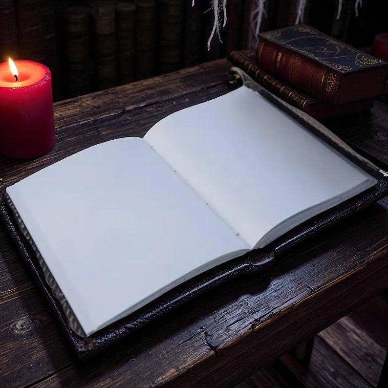 Leatherooze - Vente Journal intime - Journal en cuir Livre des Ombres – Fait main 10x7 pouces 200 pages3