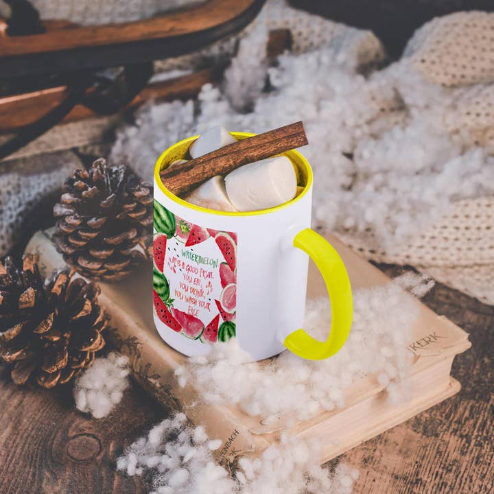 3dRose - Wholesale Coffee Mug - 3dRose, Melon Watermelon quote text illustration typography summer, Mug5