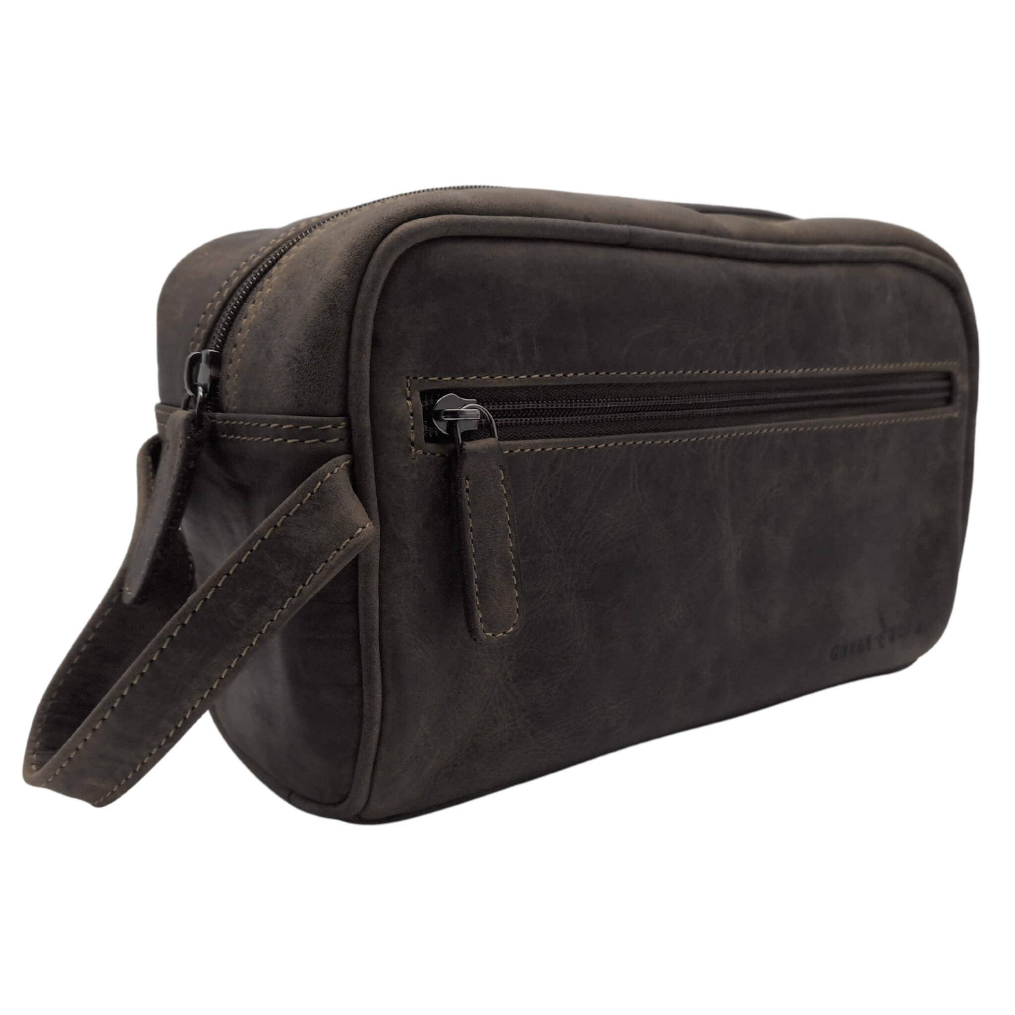 Greenwood - Wholesale Toiletry Bag - Unisex - Amari leather toiletry bag, men's toiletry bag, women with compartments8