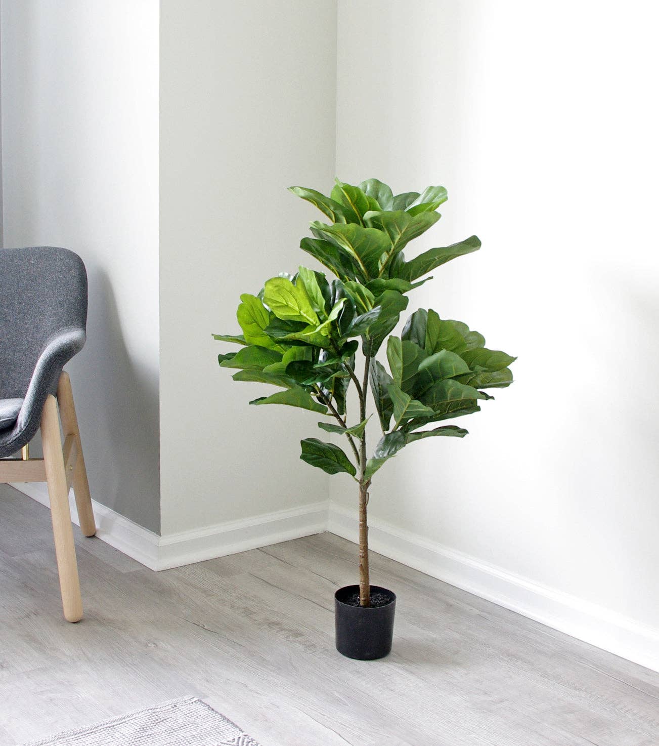 ES Essentials - Wholesale Artificial Plant - Artificial Fiddle Leaf Fig Real Touch Tree 38" Tall Green