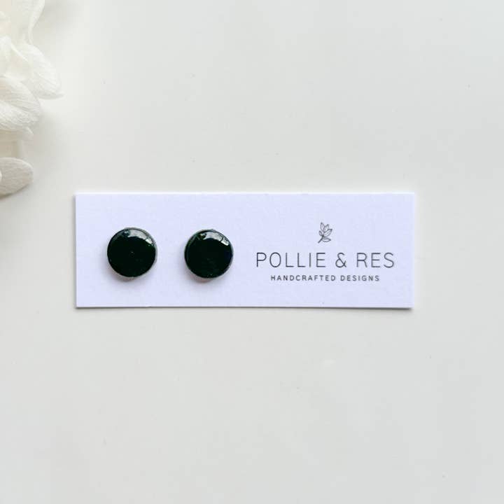 Pollie & Res - Wholesale Stud/post earrings - Glossy Basic Studs15