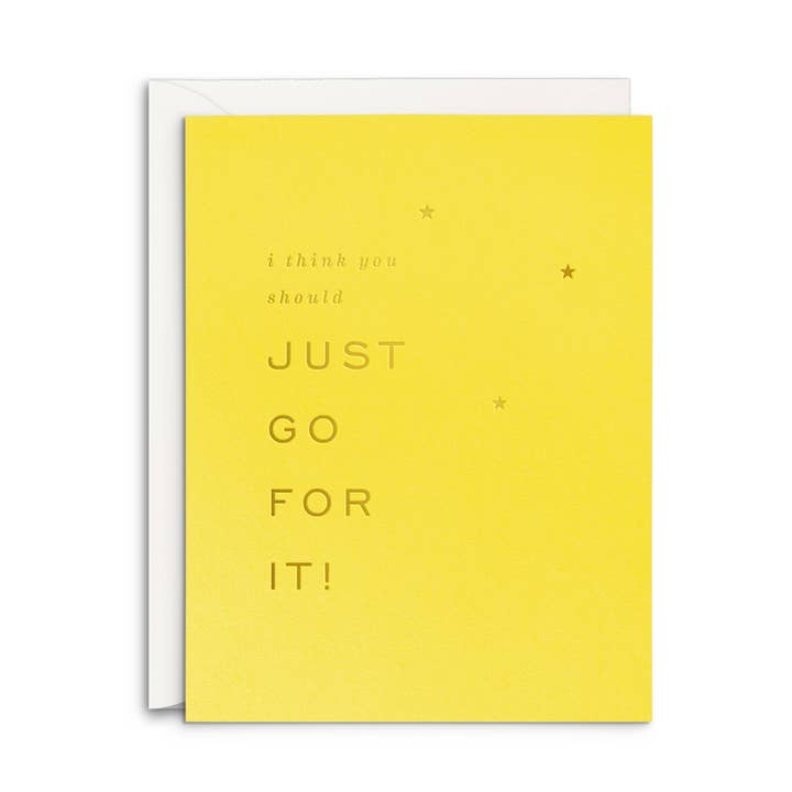 Just Go For It - Biglietto di per la vendita all'ingrosso da parte di Smitten on Paper