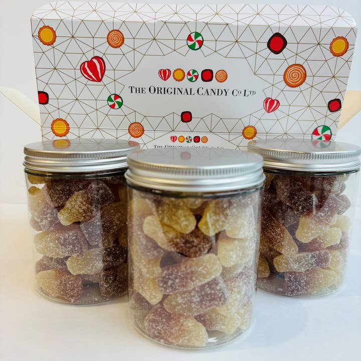 Natural Candy Traditional Fizzy Cola Bottles Giftbox 660g for wholesale by The Original Candy Company