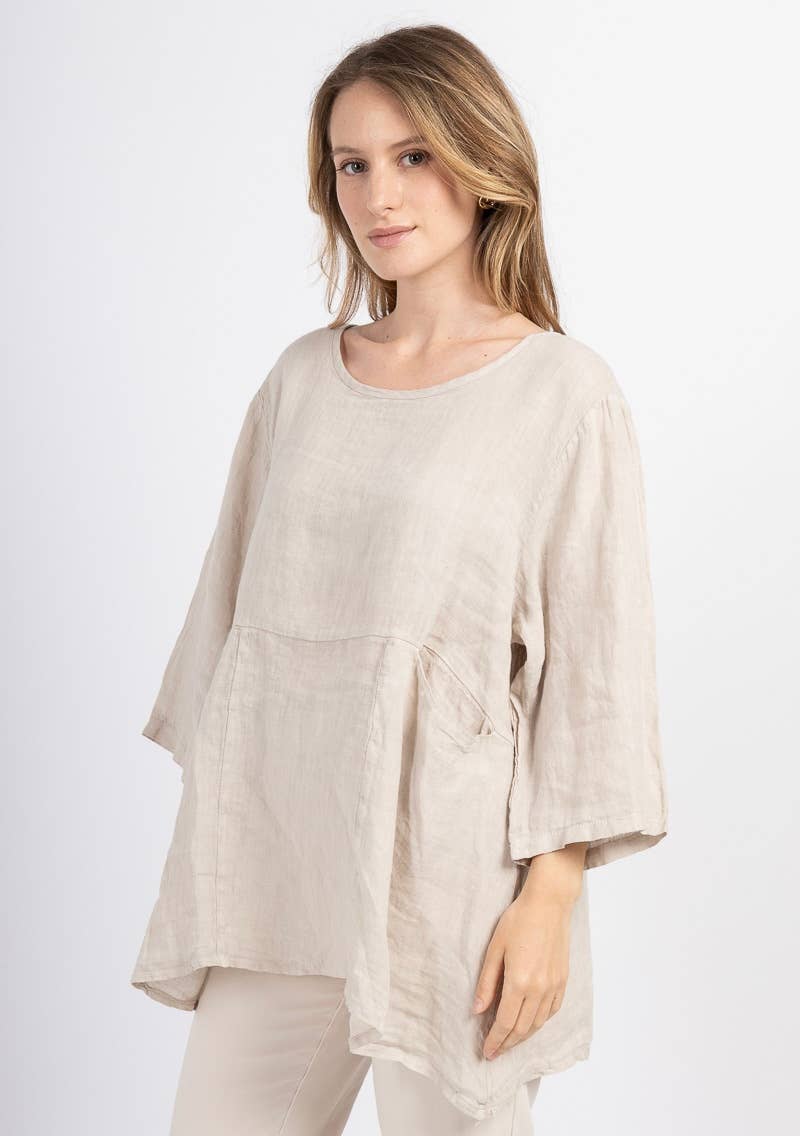 LINEN & COTTON HOUSE - Wholesale Tunic - Women's - 4238 TUNIC IN LINEN SPRING SUMMER CLOTHING 13