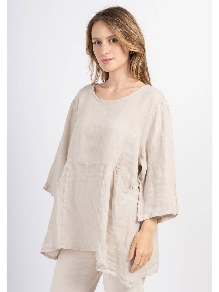 LINEN & COTTON HOUSE – Großhandel Tunika – Damen – 4238 TUNIKA AUS LEINEN FRÜHLINGS- UND SOMMERKLEIDUNG 13