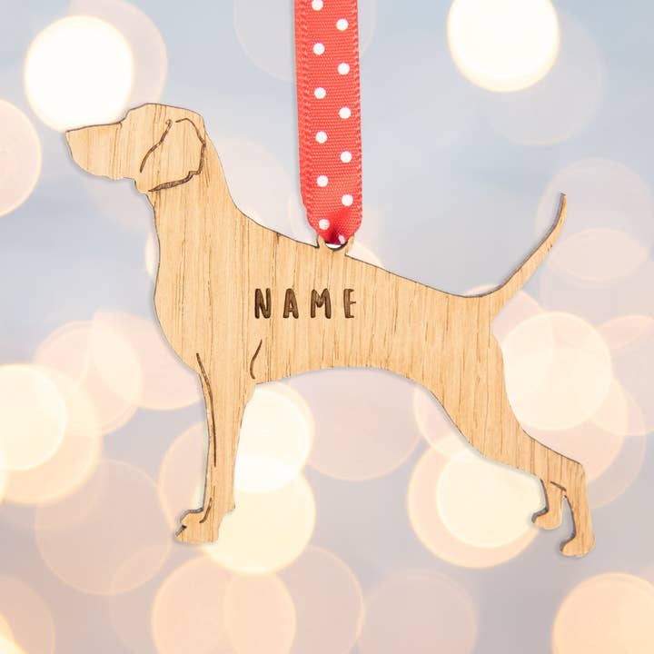 Decorazione Personalizzata in Legno di Quercia per Cani - Bracco Tedesco - 2 Design per la vendita all'ingrosso da parte di Manta Makes