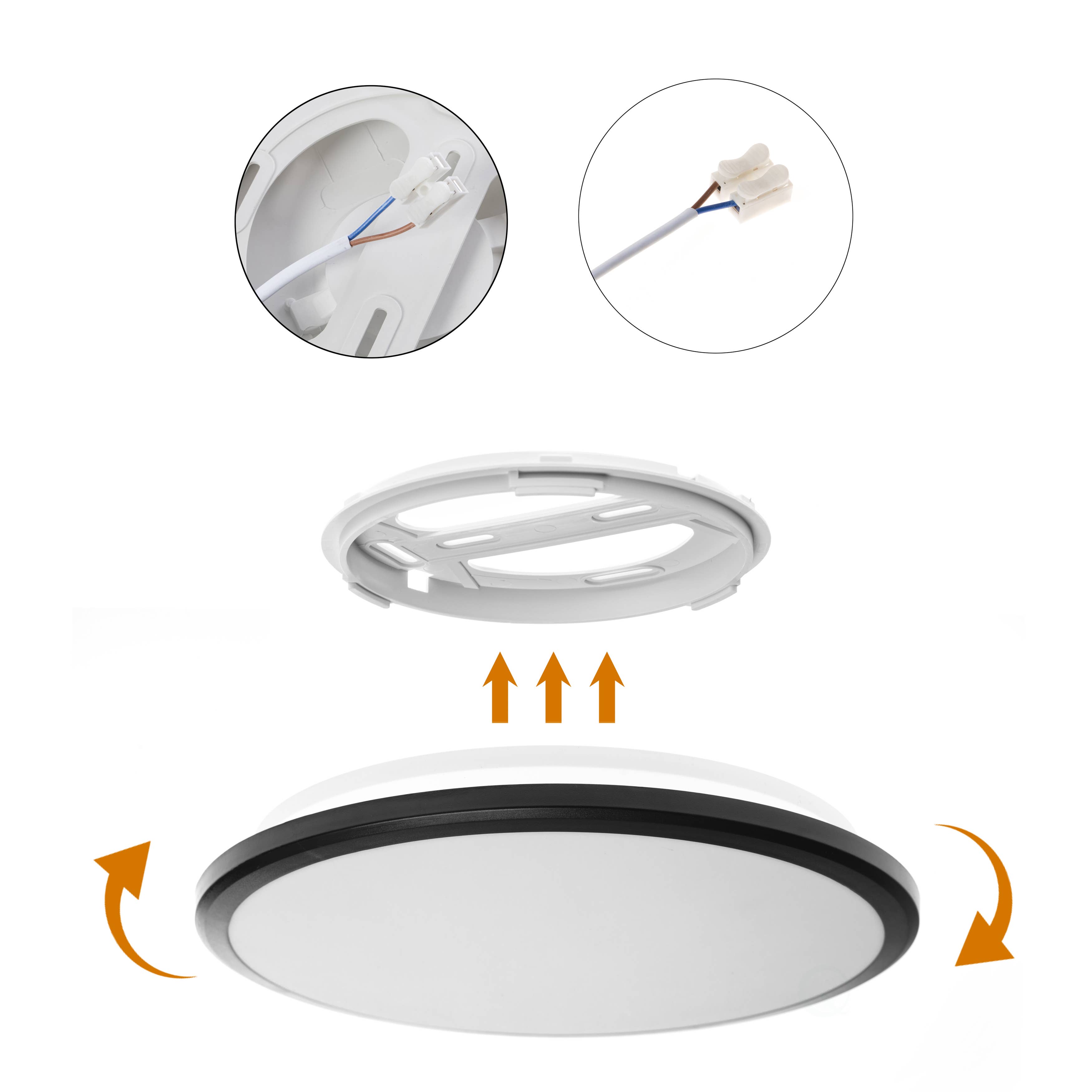Quickway Imports – wholesale Chandelier/hanging light – Round LED Ceiling Light Fixture Flush Mount Lighting, 6500K5