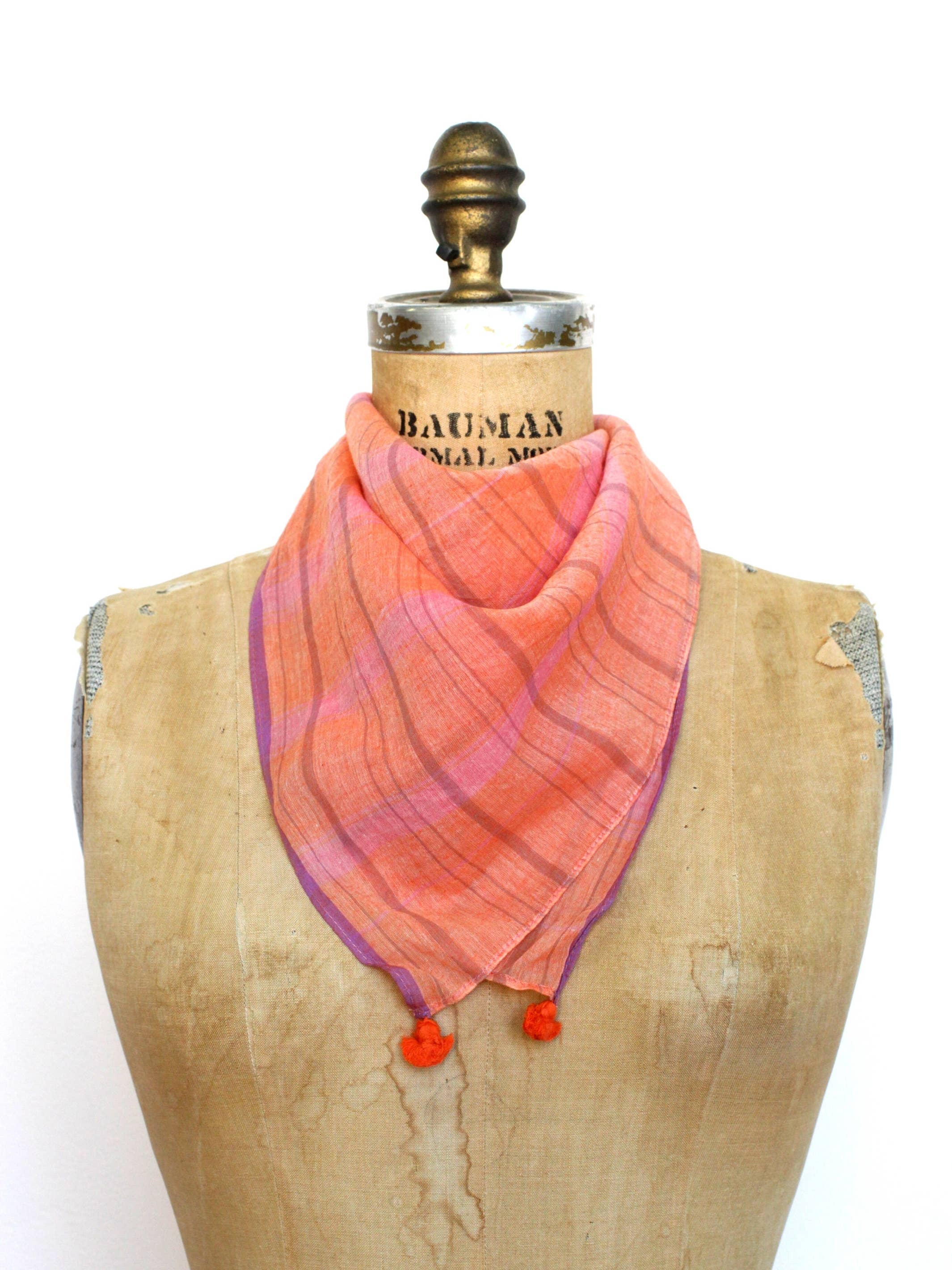 Rover & Kin - Wholesale Bandana - Women's - Berry Jamdani Bandana1