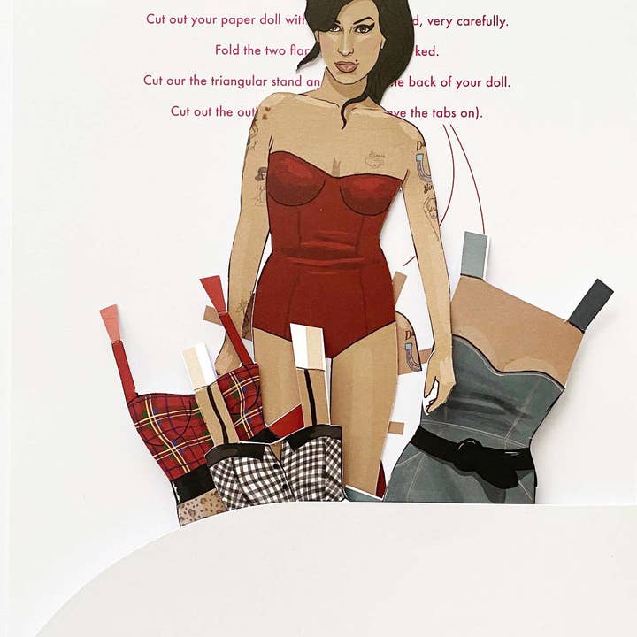 I Love Mel - Wholesale Coloring & Activity Book - Adult - AMY WINEHOUSE PAPER DOLL - BARGAIN BOX OF 302