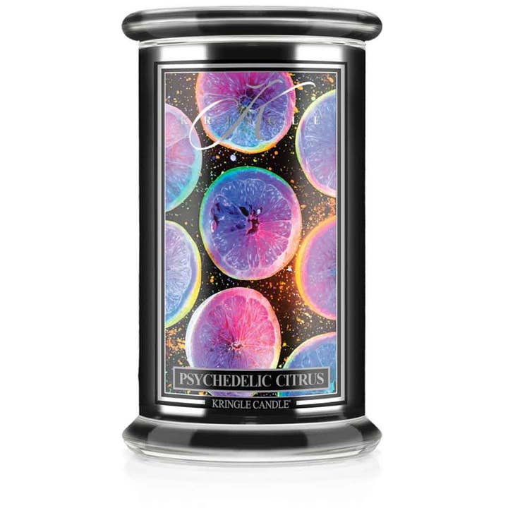Psychedelic Citrus Large 2-wick for wholesale by Kringle Candle Company