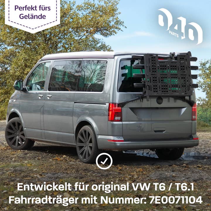 Mixcover GmbH - Wholesale Fietsaccessoires - 040 Onderdelen Molle Board Voor VW T6.1 VW T6 Fietsenrek Bagagerek Offroad Accessoires Compatibel Met Originele VW T6 Achterdrager1