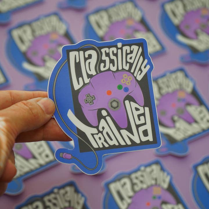 Trekkable Studios - Wholesale Sticker - Classically Trained N64 Gaming Sticker