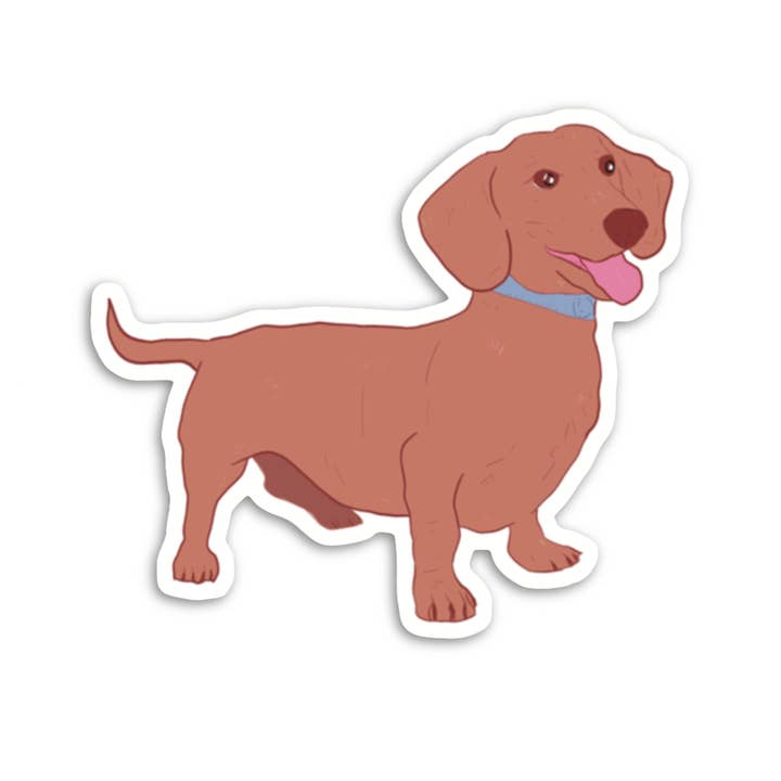 Wiener Dog Sticker for wholesale by After Party Paper Co.