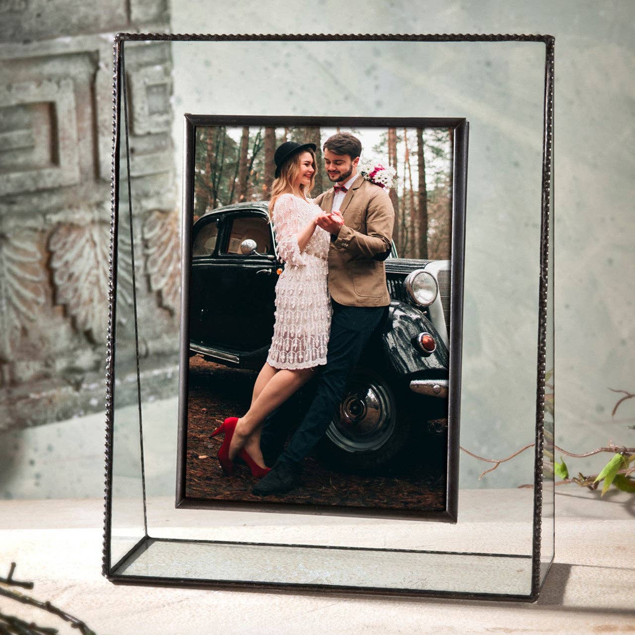 J Devlin Glass Art & Bert Anderson Collection - Wholesale Picture Frame - Pic 319 Clear Glass with Beaded Edge Frame Series9