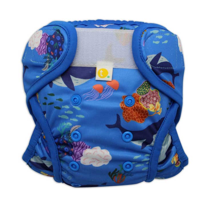 Tyoub x Suki McMaster Reusable Swim Nappy - Whales for wholesale by Tyoub