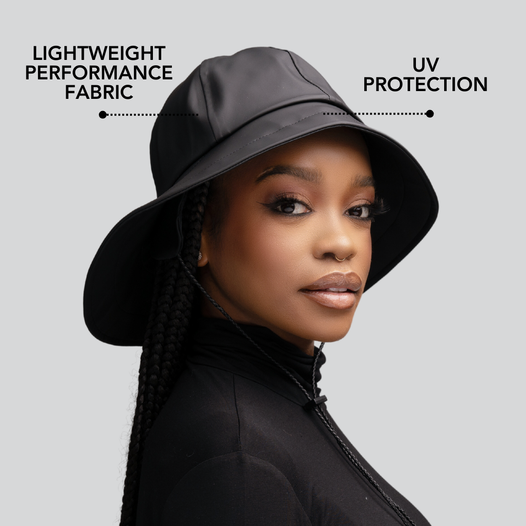 Hairbrella - Wholesale Bucket Hat - Women's - Satin-Lined, Waterproof Sou'wester Rain Hat8