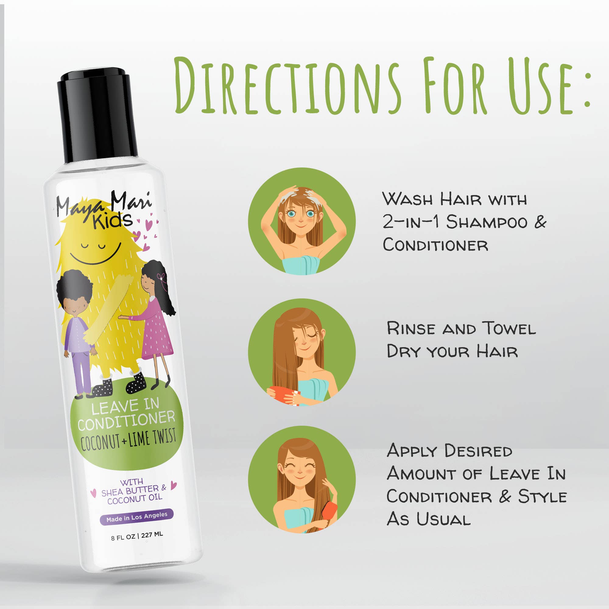 Maya Mari Kids Haircare - Wholesale Hair Leave-In Conditioner - Maya Mari Kids Leave in Conditioner Coconut + Lime Twist5