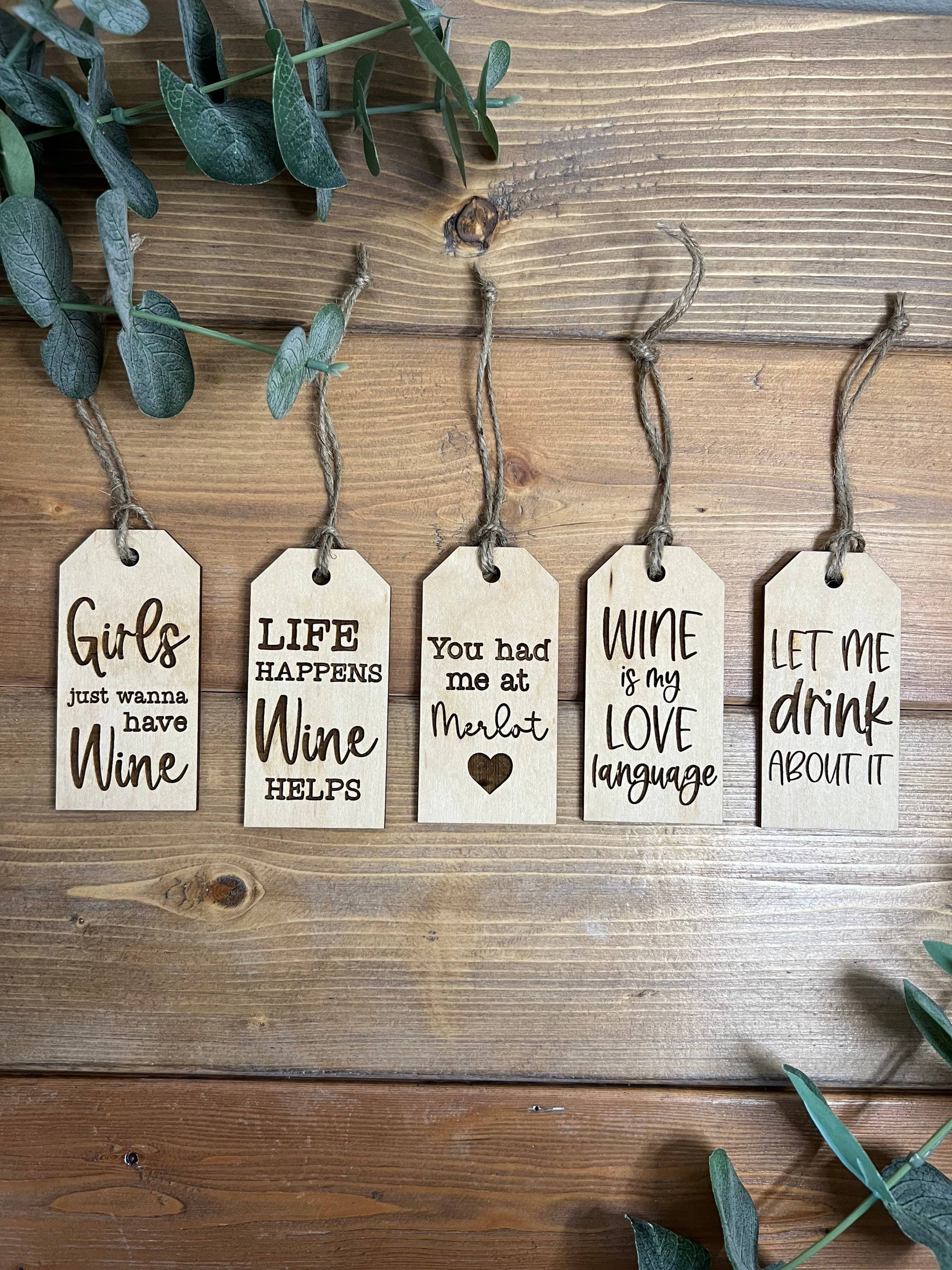knocks on wood - Wholesale Gift Tag - Gift Tags For Wine Bottle Tags Wine Gift Tags Reusable Gift6