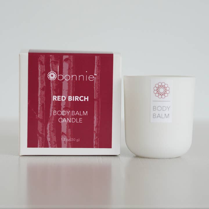 Bonnie Skincare - Wholesale Jar/Filled Candle - Body Balm Candle / Red Birch (60 g) Lotion Candle0