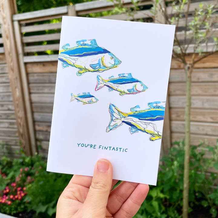 A6 FINTASTIC CARD for wholesale by Frank's Prints
